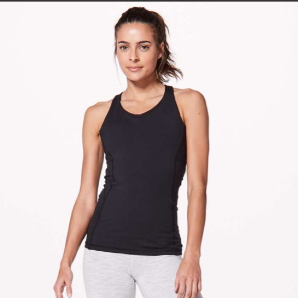 Black Lululemon Stash N Run Tank Top *Medium Support For B/C Cup - 4